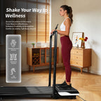 Vibration pad demonstrating health benefits for the body
