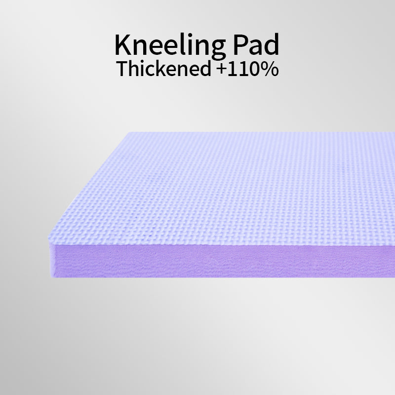 Thick cushioned kneeling pad on FlexiHome Pilates Board ensuring joint support and stability at home