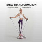 Twist disc demonstrating exercises for both waist and arms
