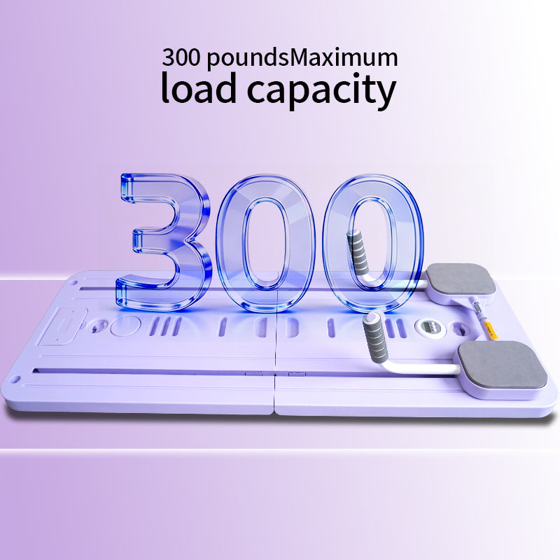 FlexiHome Pilates Board demonstrating 300lb weight capacity for safe and durable home workouts