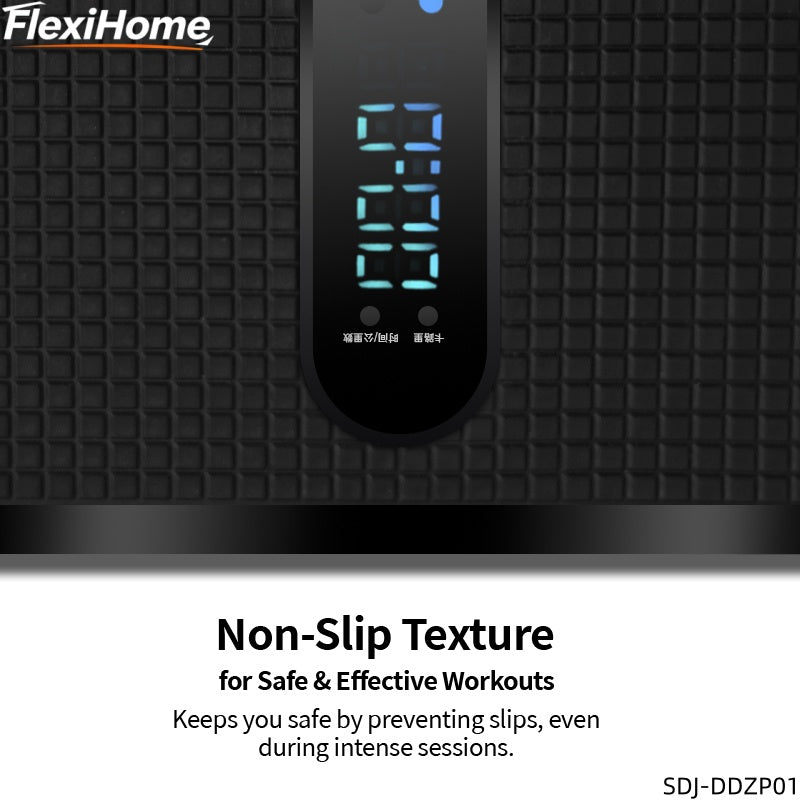 FlexiHome SDJ-DDZP01 treadmill highlighting non-slip surface and safety features for stable and secure home exercise