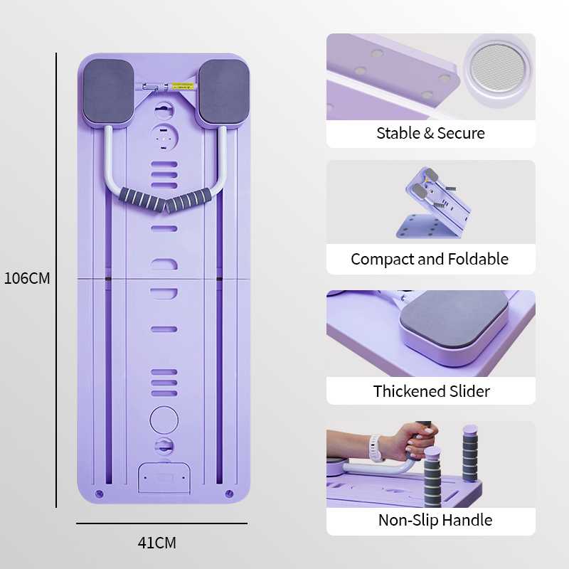 Foldable Pilates Board – Foldable, All-in-One Trainer for Full-Body Workouts