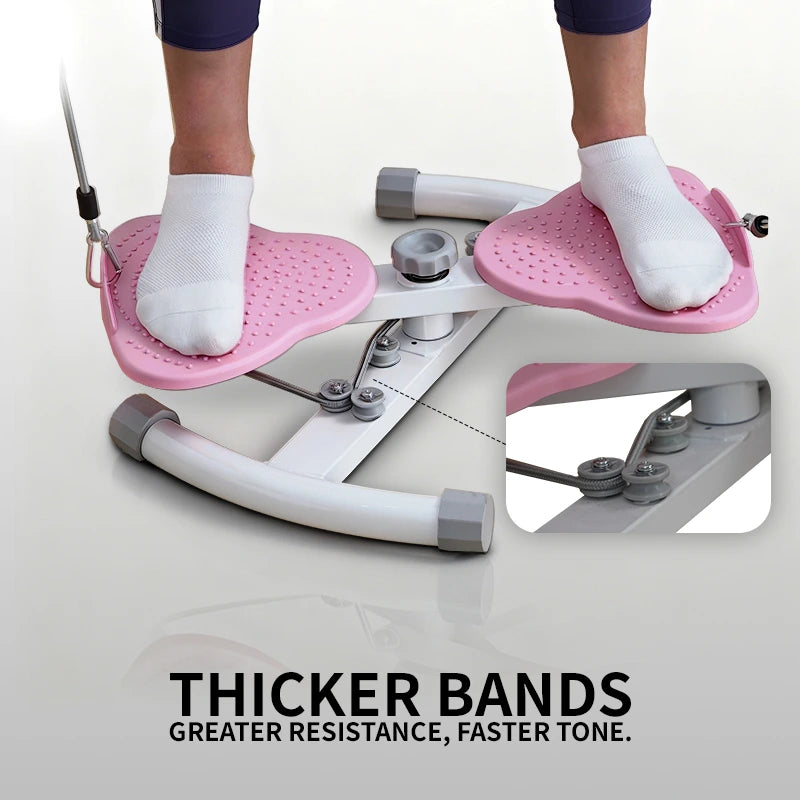 Twist disc showing elastic bands on the bottom
