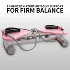 Twist disc showing four feet on the bottom
