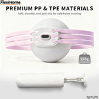 FlexiHome Leg-Shaping Ball ZJ6TLJTQ close-up showing durable, non-slip, and soft material for safe home leg workouts