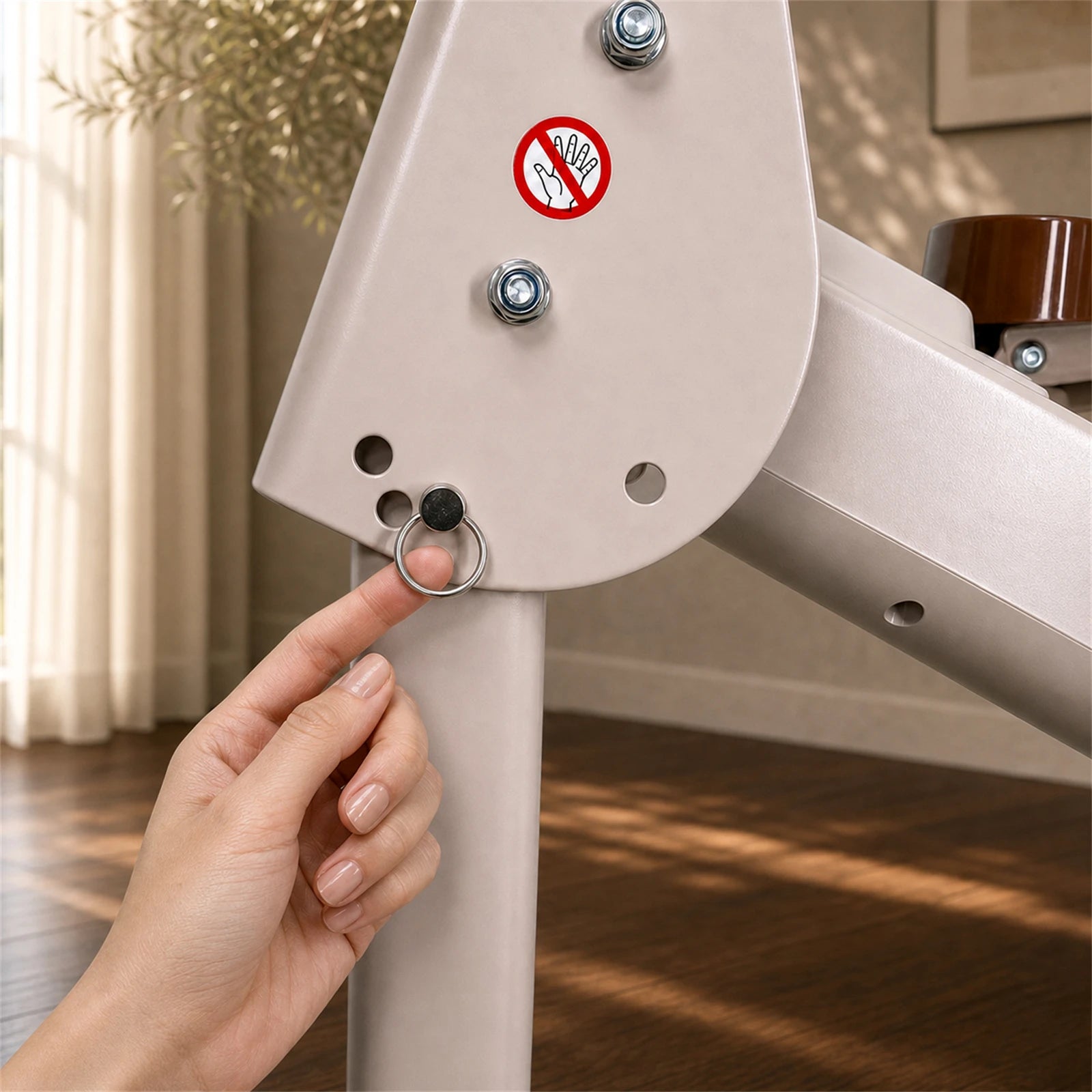 Three-position stair climber adjustment mechanism