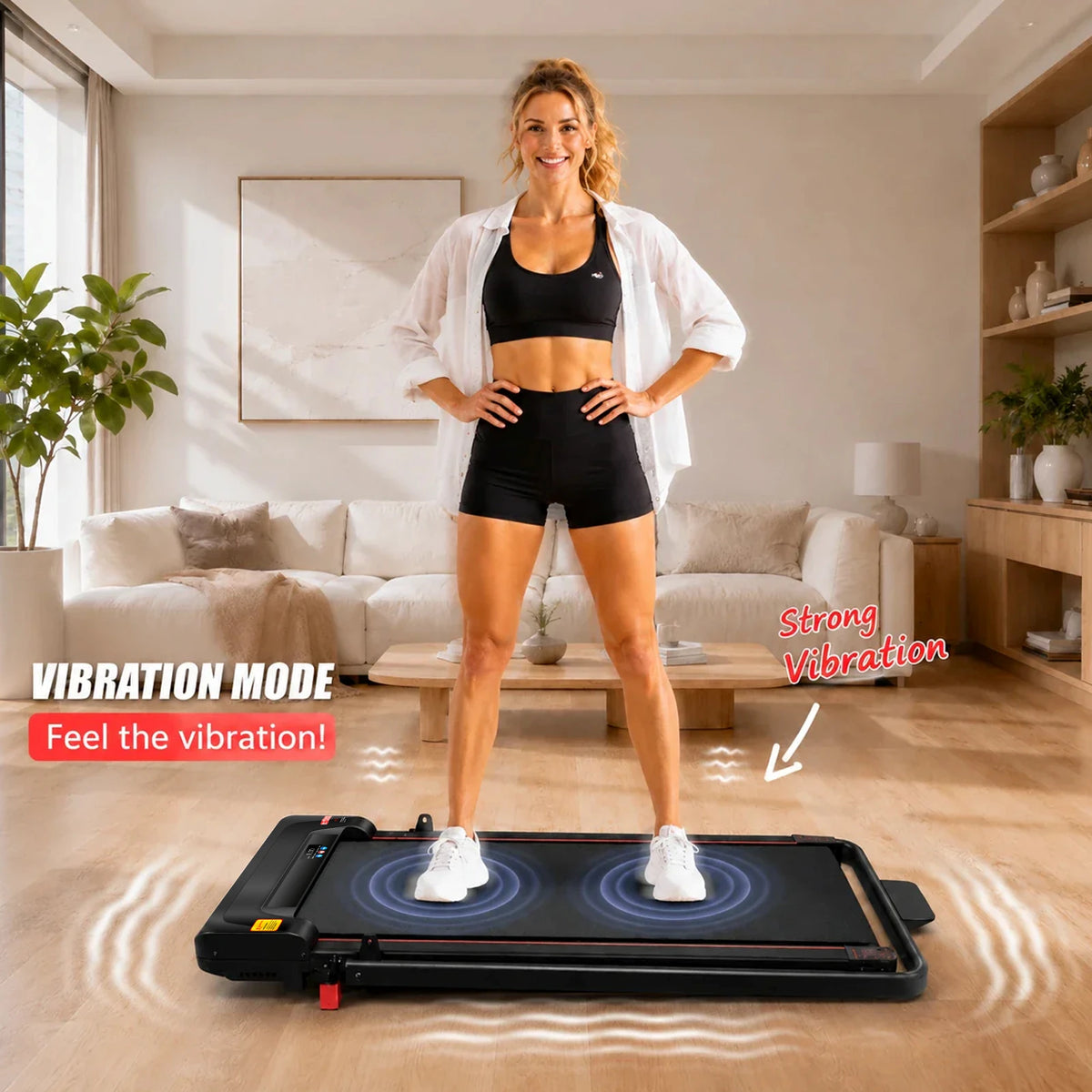 FlexiHome 3-in-1 Walking Pad Treadmill