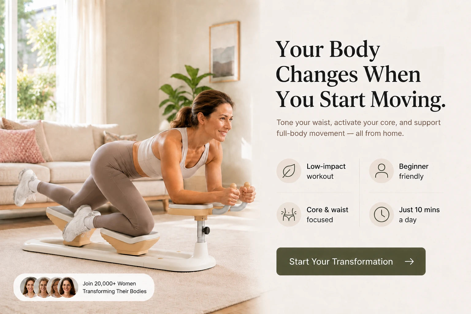 Your body changes when you start moving