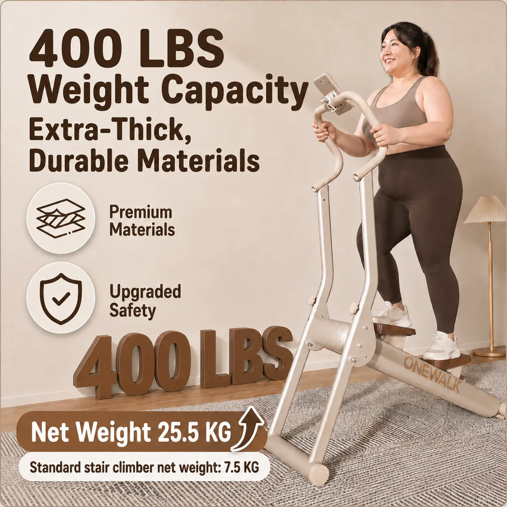 Heavy duty home stair climber frame and stable support