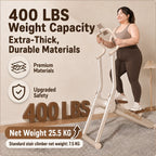 Heavy duty home stair climber frame and stable support