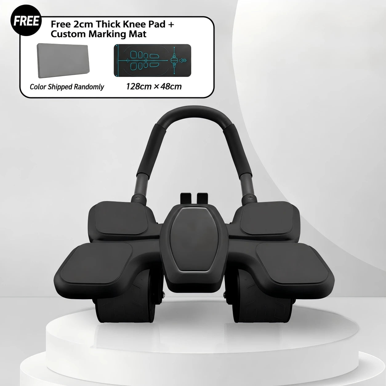 FlexiHome 4-Wheel Assisted Rebound Ab Roller