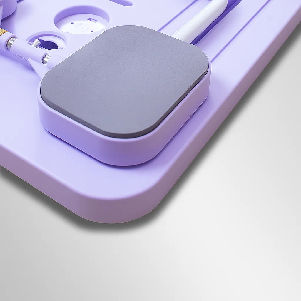 Thickened kneeling surface on FlexiHome Pilates Board for comfortable home workouts