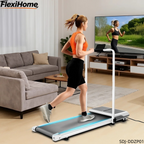 FlexiHome SDJ-DDZP01 home treadmill for walking and jogging, featuring foldable handle, ideal for compact living spaces and home fitness routines.
