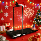 Walking treadmill with New Year themed design for home fitness and daily exercise