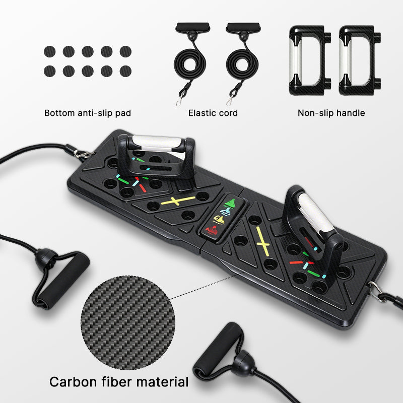 Push-up board handles and included accessories